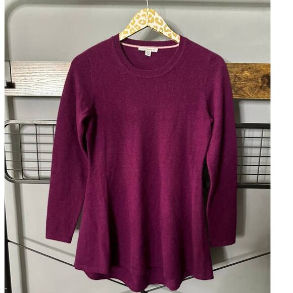 Isaac Mizrahi Vibrant Purple Cashmere Sweater | XXS - Picture 1 of 4